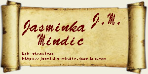 Jasminka Mindić vizit kartica